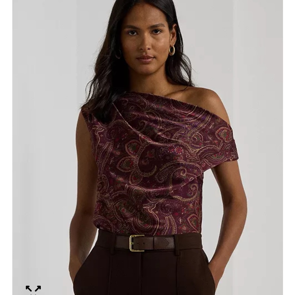 Brand new Lauren Ralph Lauren Purple and Red Paisley Dress